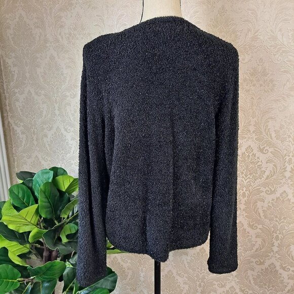 Norton McNaughton Size Medium Black Sparkle Sweater Long Sleeve EUC - Picture 4 of 8